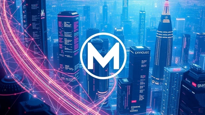 Visualizing Momentum's growth strategy within the Sui DeFi ecosystem, showing interconnected financial data and innovation.