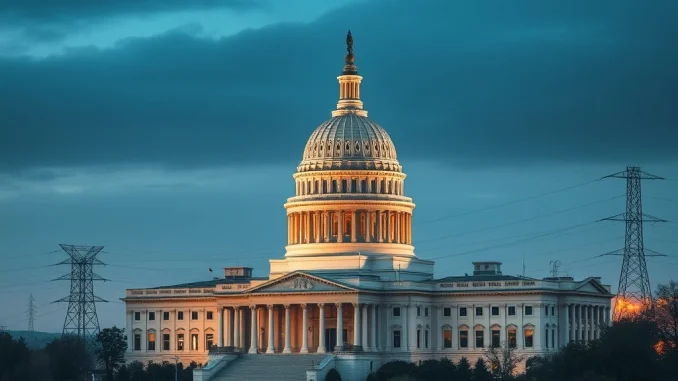 New York lawmakers debate a **New York crypto mining tax** bill in the state capitol, impacting energy use.