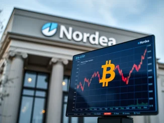 Nordea's bold move offering Bitcoin ETP services, signaling major institutional crypto adoption in Northern Europe.