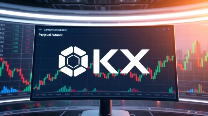 OKX platform displaying Canton Network (CC) perpetual futures pre-market trading interface, signaling new crypto investment opportunities.
