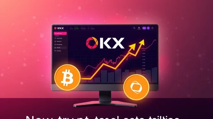 An OKX listing announcement for PROVE and DOOD crypto tokens, signaling new spot trading opportunities on the exchange.