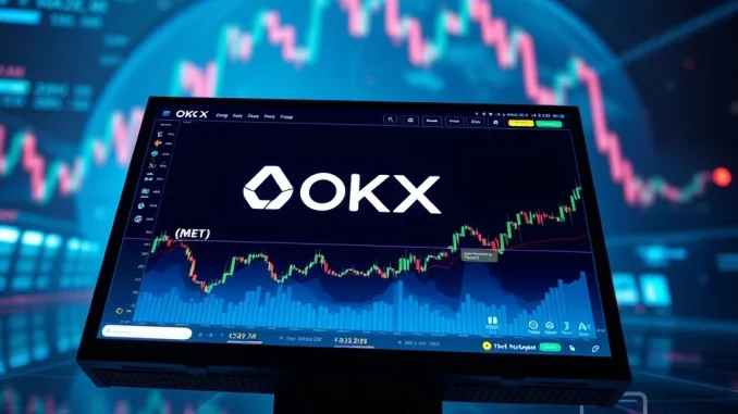 OKX Meteora Listing: Unlocking Crucial Spot Trading Opportunities Digital representation of the OKX exchange interface displaying the Meteora (MET) token, symbolizing the OKX Meteora listing for spot trading.