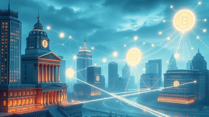 Visualizing the monumental $100 trillion growth of on-chain assets driven by tokenization and institutional adoption by 2030.