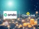 Ondo Finance Chainlink partnership visualizes secure data streams for tokenized real-world assets across blockchains.