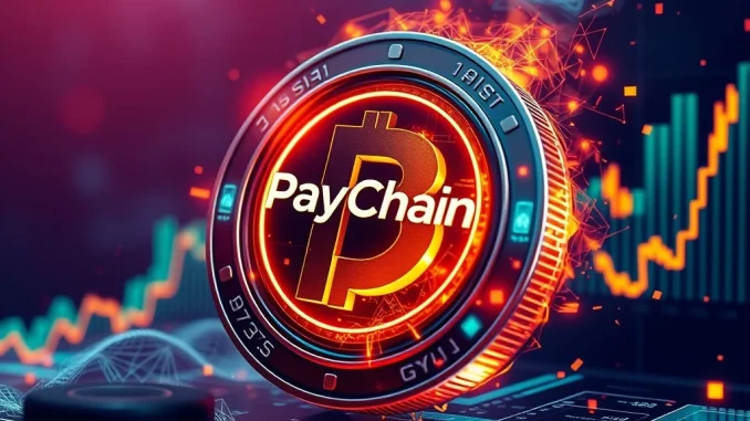 Visualizing **Paycoin rebranding** to PayChain with token burn and new distribution models.