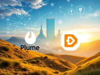 Visualizing Plume's strategic Dinero protocol acquisition to fuel DeFi and RWA expansion for institutional clients.
