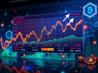A digital interface showing stock charts and betting options, symbolizing Polymarket's new stock betting service.