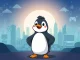 A Pudgy Penguin character symbolizes the brand's ambitious global IP strategy in NFT entertainment.