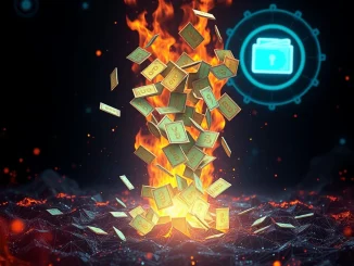 Digital representation of 300 million PYUSD tokens being permanently removed from circulation, signifying a major stablecoin crypto transaction.