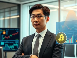 Remixpoint executive reviewing **Remixpoint Bitcoin** investment strategy, symbolizing the company's growing **BTC holdings** and institutional confidence.