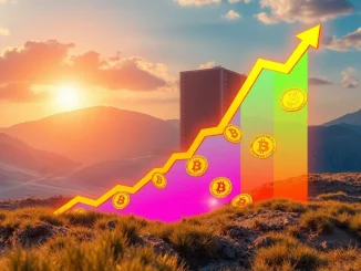 A financial chart demonstrating Riot Platforms' significant Q3 earnings, symbolizing robust growth in Bitcoin mining revenue.