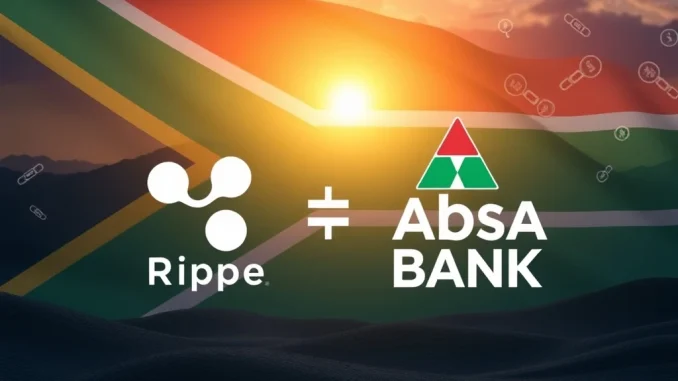 Ripple's secure digital asset custody partnership with Absa Bank in South Africa, highlighting innovation.