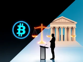 Ripple CEO Brad Garlinghouse advocates for fair crypto regulation, symbolizing equal treatment between digital assets and traditional finance at a fintech event.