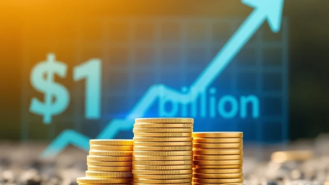 Ripple XRP Secures Monumental $1 Billion Fundraising for Reserve Expansion Visualizing Ripple XRP's significant $1 billion fundraising to expand its digital asset reserves, strengthening its market position.