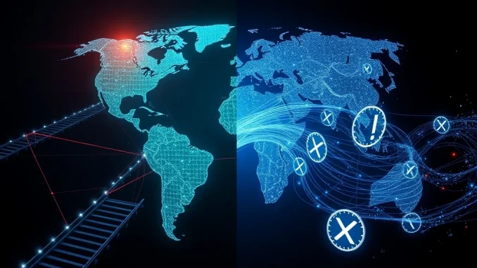 Ripple: Revolutionizing Global Finance with XRP's Powerful Digital Asset A conceptual image illustrating Ripple's role in building financial trust infrastructure, with XRP as the digital asset enabling efficient global cross-border payments.