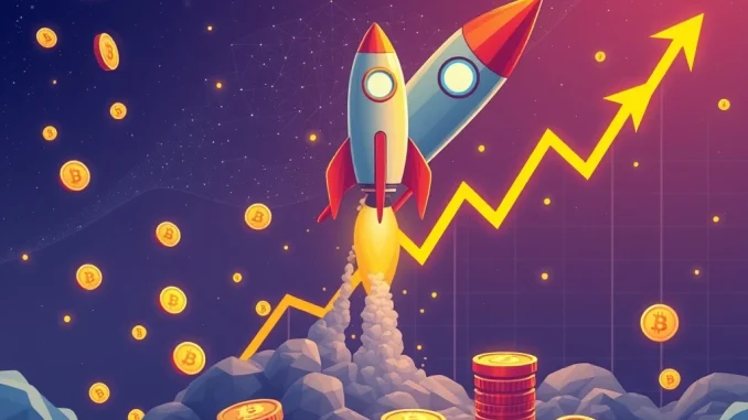 Illustrates the rapid and successful completion of the River Point public sale, symbolizing significant crypto fundraising achievement.