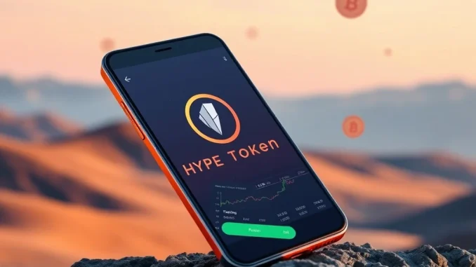 Robinhood Crypto Unveils Crucial HYPE Token Listing for Enhanced Digital Asset Trading A smartphone screen showing the Robinhood Crypto app with the HYPE Token listed, symbolizing a new digital asset trading opportunity.