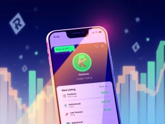 Robinhood app screen prominently featuring the Robinhood SEI cryptocurrency listing, symbolizing expanded crypto trading opportunities.