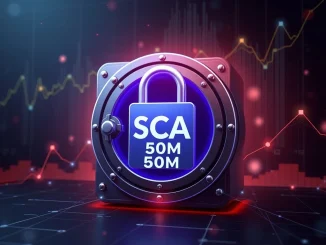 Visualizing Scallop's significant 50 million SCA tokens locked, symbolizing long-term commitment and stability in its decentralized finance platform.