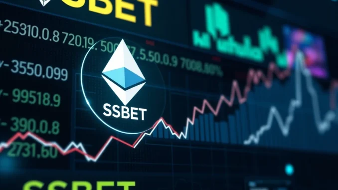Visualizing Sharplink Gaming's strategic **Ethereum ETH acquisition**, showing financial growth and significant **crypto investment** in digital assets.