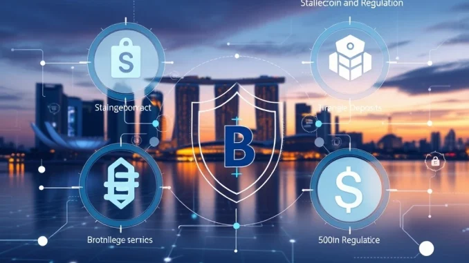 Singapore MAS initiative Project BLOOM advancing tokenized deposits and stablecoin payments for future digital currency innovation.