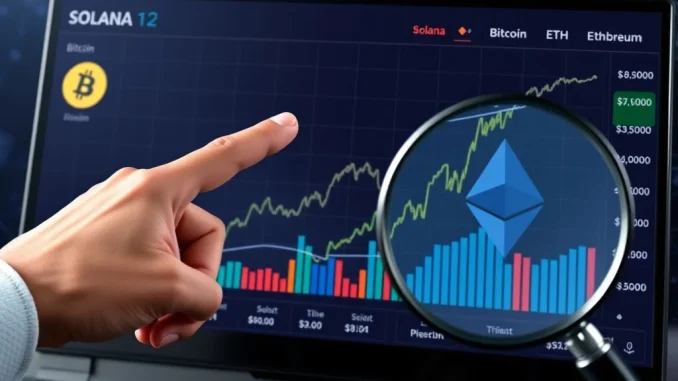 Visualizing a smart trader's strategic SOL long position bet on a crypto trading dashboard.