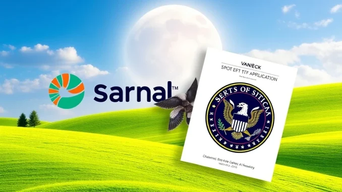 VanEck's latest Solana ETF amendment submission to the SEC, symbolizing regulatory progress for crypto investment products.