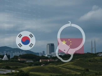 A digital ledger showing a large sum of money, representing the $2.8 billion in illegal crypto remittances uncovered in South Korea.