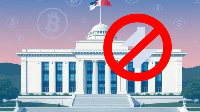 South Korean officials discuss a stablecoin ban on interest payments, symbolizing new crypto regulation South Korea.