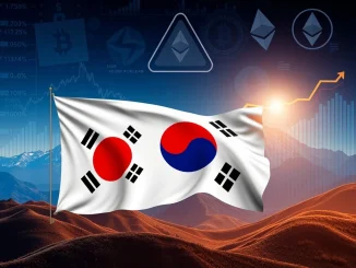 A chart illustrating significant trading fees earned by South Korean crypto exchanges amidst investment warnings, reflecting high crypto volatility.