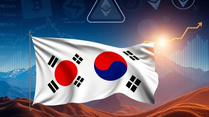 A chart illustrating significant trading fees earned by South Korean crypto exchanges amidst investment warnings, reflecting high crypto volatility.