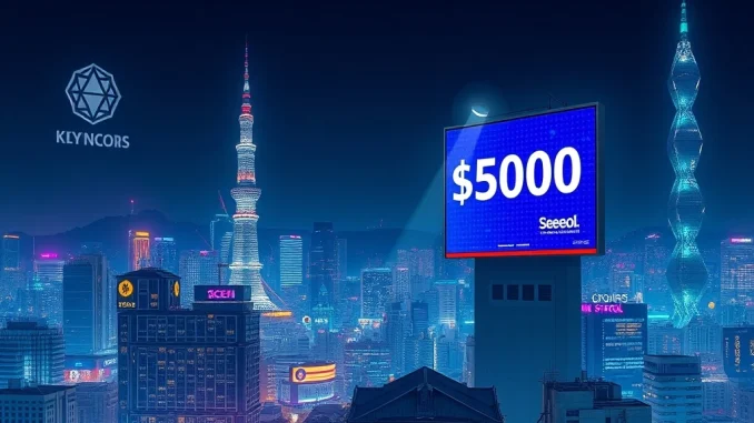 South Korean Crypto Exchanges Unveil **Massive** $139M Promotional Spend Over 3 Years Infographic showing a significant $139M promotional spend by South Korean crypto exchanges, highlighting Bithumb's leading contribution.