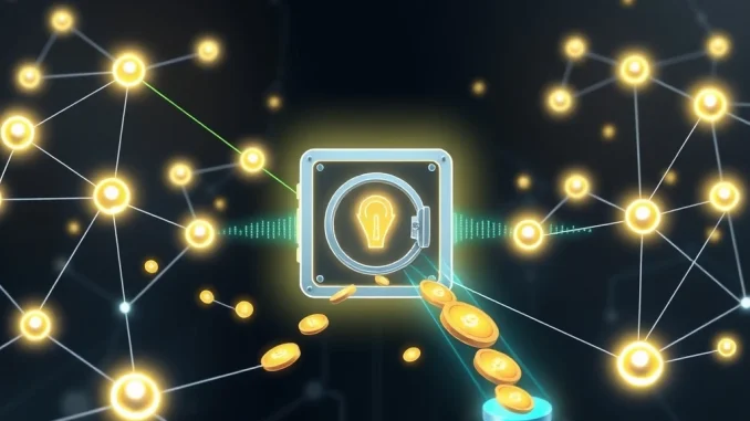 Visualizing secure Stable blockchain pre-deposit limits preventing whale dominance in Phase 2.