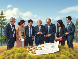 A visual representation of major banks collaborating on a stablecoin project, showing interconnected financial institutions and digital currency symbols.