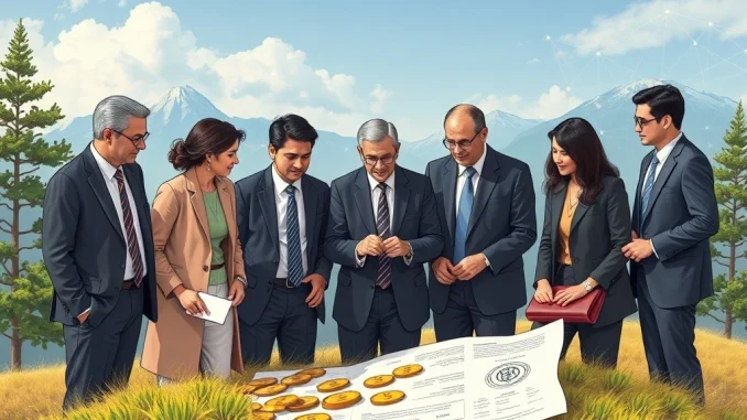 A visual representation of major banks collaborating on a stablecoin project, showing interconnected financial institutions and digital currency symbols.