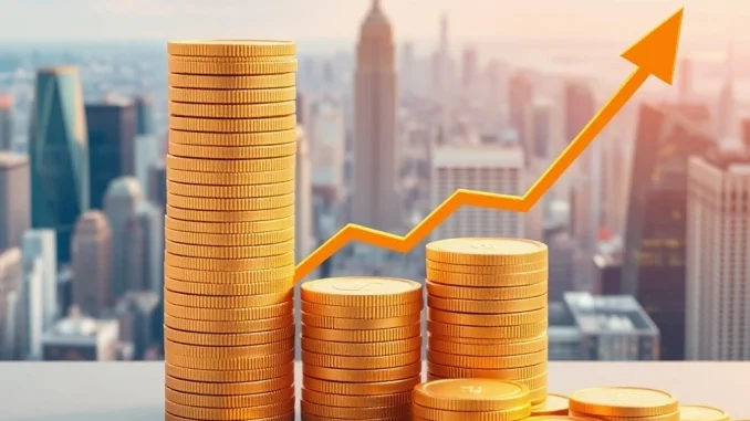 Stablecoin Supply *Remarkably* Surges Past $300 Billion Milestone A digital visualization showing the stablecoin supply reaching $300 billion, representing significant growth in the cryptocurrency market.