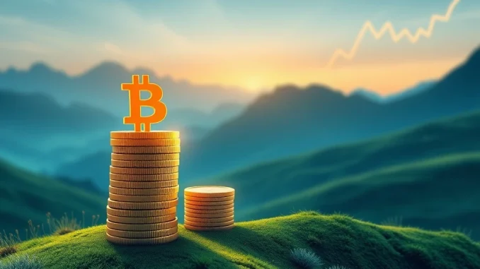 A visual representation of Strategy's substantial Bitcoin acquisition, illustrating their growing BTC investment portfolio and robust Strategy holdings.