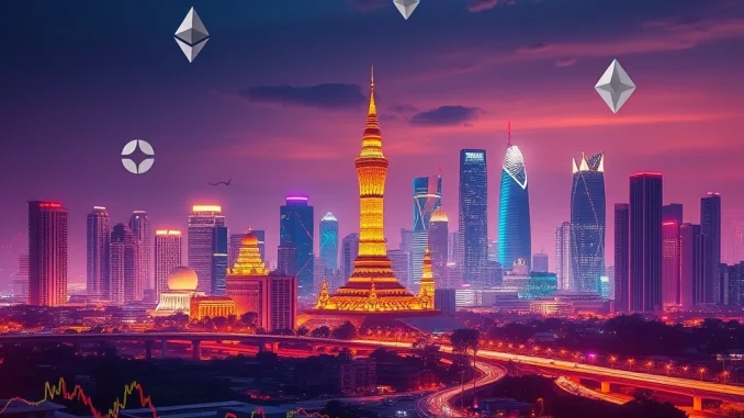 A visual representation of Thailand's financial landscape embracing digital assets, signifying the launch of Thailand crypto ETFs for broader cryptocurrencies.
