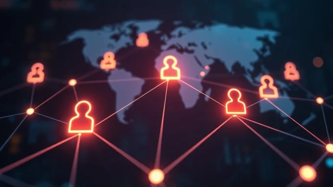 Visualizing secure blockchain identity and digital credentials, representing TransCrypts' successful seed funding round.