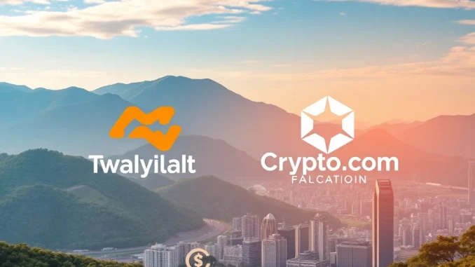 Visualizing the Travel Wallet and Crypto.com partnership, highlighting the future of won-based stablecoin payments in South Korea.