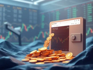 A digital visualization of a large ETH deposit being transferred from a whale's wallet to a Binance exchange interface, highlighting a significant Trend Research ETH deposit.