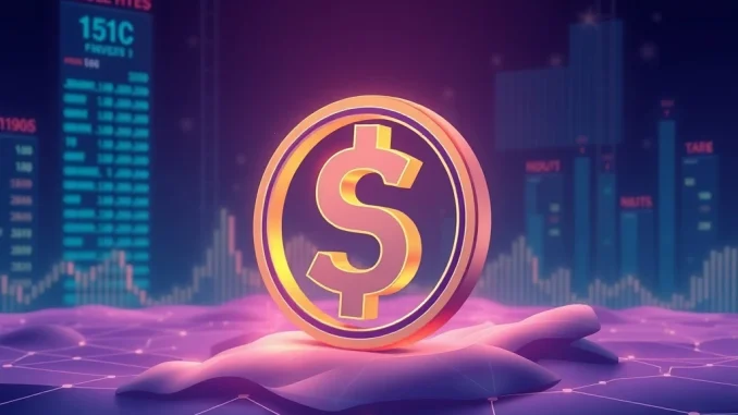 Trump Family DeFi Project WLFI Stablecoin Makes Significant USD1 Issuance Illustration of **Trump family DeFi** project WLFI's **USD1 issuance**, symbolizing digital finance and stablecoin stability.