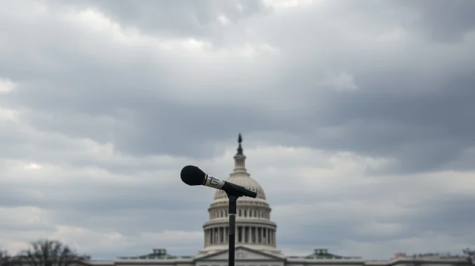 Donald Trump addressing the media, emphasizing the urgent need to resolve the government shutdown and end the political deadlock.