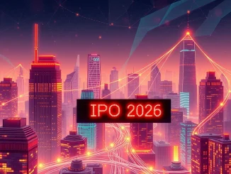 Illustration showing Tzero's strategic move towards a US IPO in 2026, symbolizing the growth of tokenized securities in financial markets.