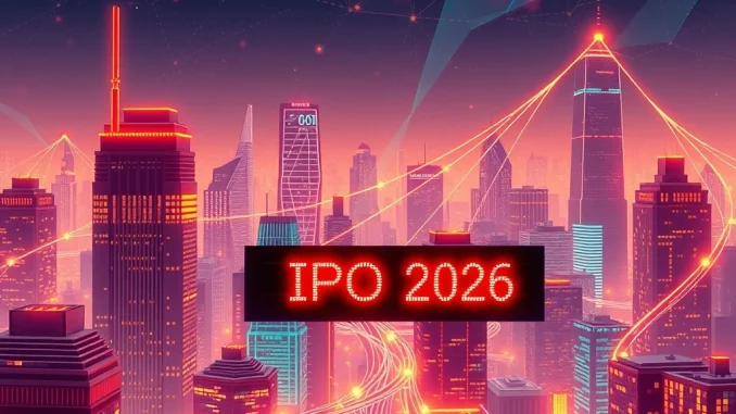 Illustration showing Tzero's strategic move towards a US IPO in 2026, symbolizing the growth of tokenized securities in financial markets.