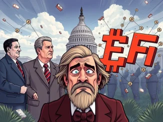 Uniswap founder Hayden Adams expressing concern over Senate Democrats' proposed DeFi regulation, symbolizing the threat to decentralized finance.