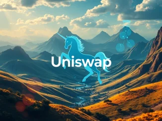 An illustration of Uniswap Labs and Guidestar merging, symbolizing the **Uniswap Labs acquisition** to enhance decentralized exchange performance.
