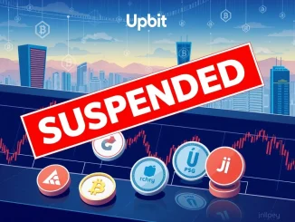 Upbit crypto exchange interface showing a temporary suspension of Chiliz network deposits and withdrawals for various fan tokens.