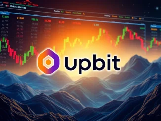 A digital interface showing the Upbit exchange logo with Enso (ENSO) token symbols, representing the Upbit ENSO listing.
