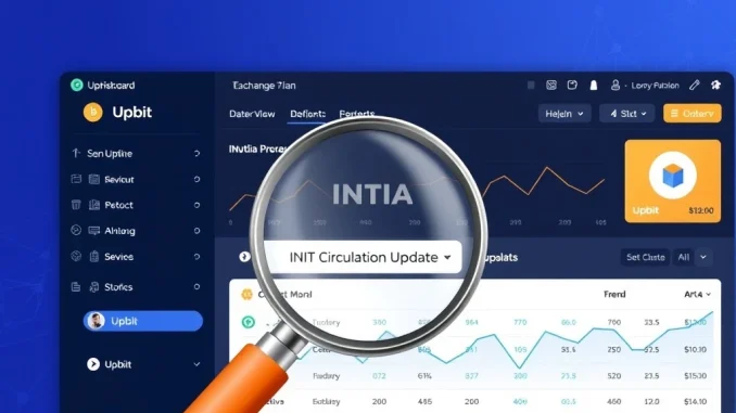 Upbit's crucial announcement regarding the Initia (INIT) circulation plan, emphasizing transparency in tokenomics.